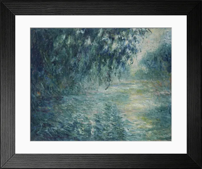 Framed Print : Morning on the Seine, 1898. Artist: Monet, Claude (1840-1926) Framed Print : Morning on the Seine, 1898. Artist: Monet, Claude (1840-1926)