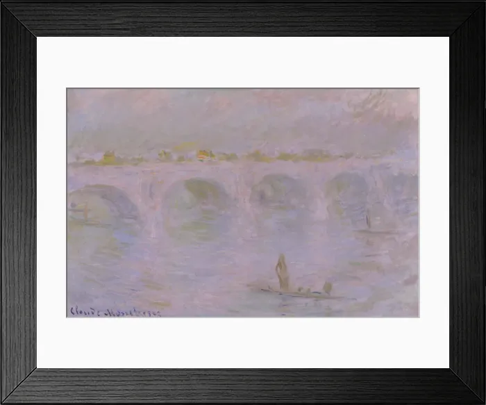Framed Print : Waterloo Bridge in London, 1902. Artist: Monet, Claude (1840-1926) Framed Print : Waterloo Bridge in London, 1902. Artist: Monet, Claude (1840-1926)
