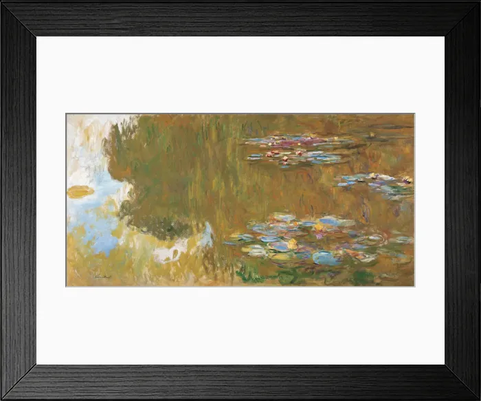Framed Print : The Water Lily Pond, ca 1917-1919. Artist: Monet, Claude (1840-1926) Framed Print : The Water Lily Pond, ca 1917-1919. Artist: Monet, Claude (1840-1926)