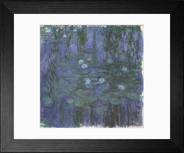 Framed Print : Blue Water Lilies, 1916-1919. Artist: Monet, Claude (1840-1926) Framed Print : Blue Water Lilies, 1916-1919. Artist: Monet, Claude (1840-1926)
