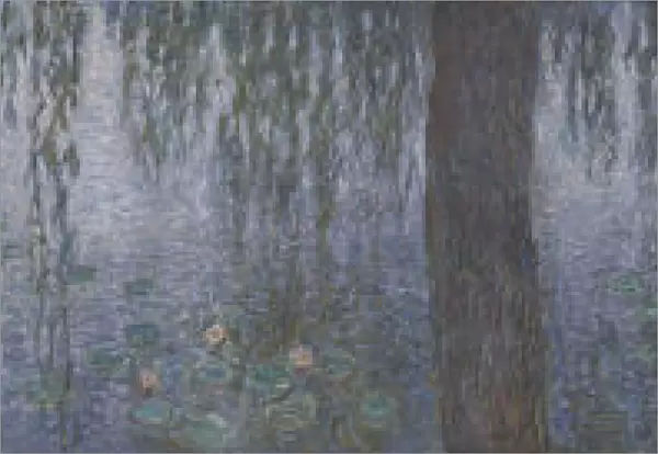 The Water Lilies - Clear Morning with Willows, 1914-1926. Artist: Monet, Claude (1840-1926)