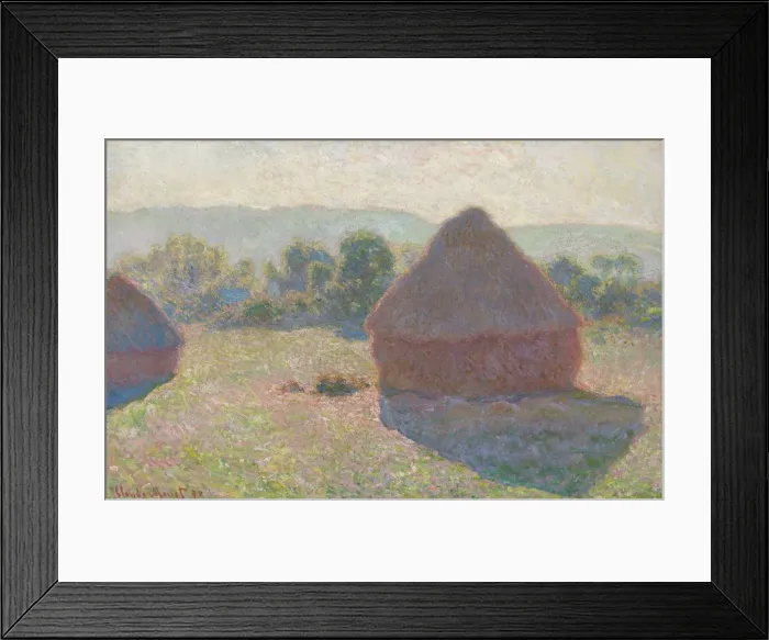 Framed Print : Haystacks, midday, 1890. Artist: Monet, Claude (1840-1926) Framed Print : Haystacks, midday, 1890. Artist: Monet, Claude (1840-1926)