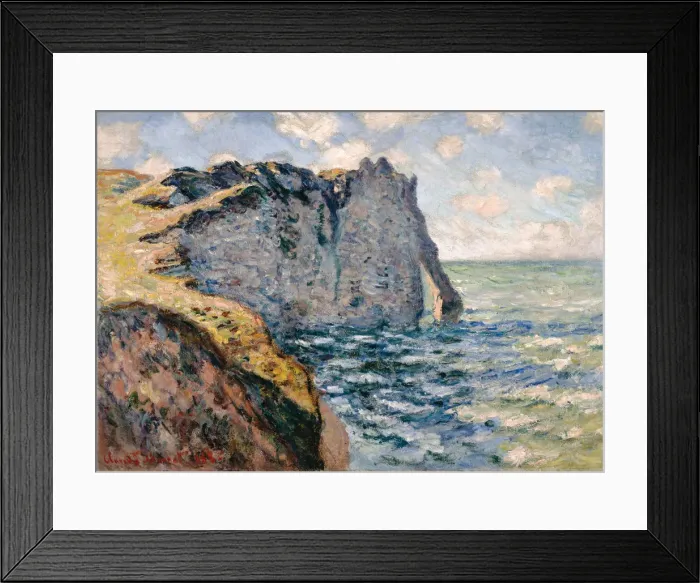 Framed Print : The Cliff of Aval, Etretat, 1885. Artist: Monet, Claude (1840-1926) Framed Print : The Cliff of Aval, Etretat, 1885. Artist: Monet, Claude (1840-1926)