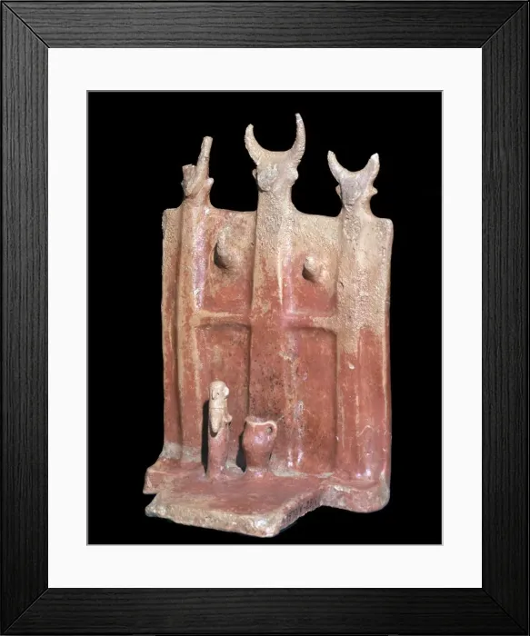 Framed Print : Terracotta model of a shrine, from Cyprus Framed Print : Terracotta model of a shrine, from Cyprus