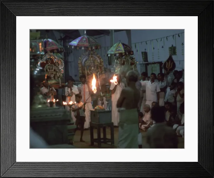 Framed Print : Hindu temple ceremony. Artist: CM Dixon Framed Print : Hindu temple ceremony. Artist: CM Dixon