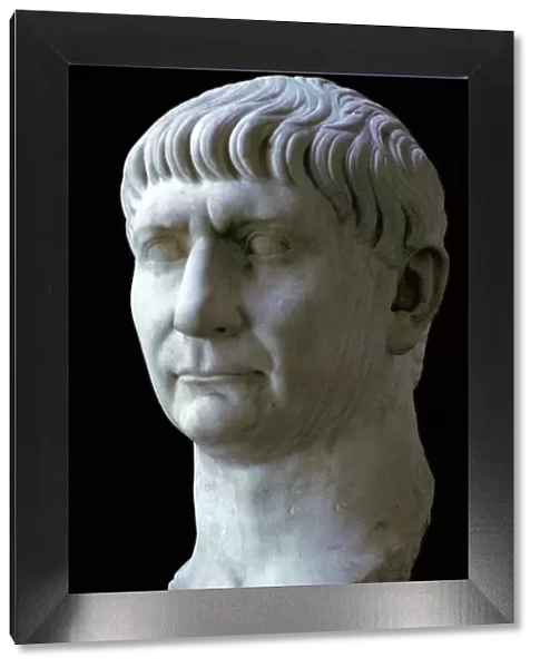 Head of the Roman emperor Trajan, 1st century