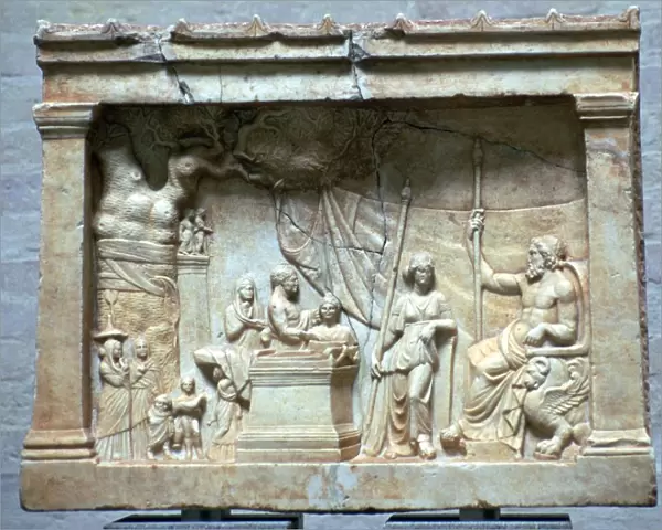 Hellenistic relief of a sacrifice
