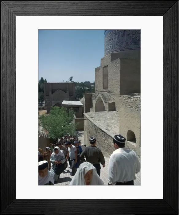 Framed Print : Shah-I Zindeh group of mausoleums, 14th century Framed Print : Shah-I Zindeh group of mausoleums, 14th century