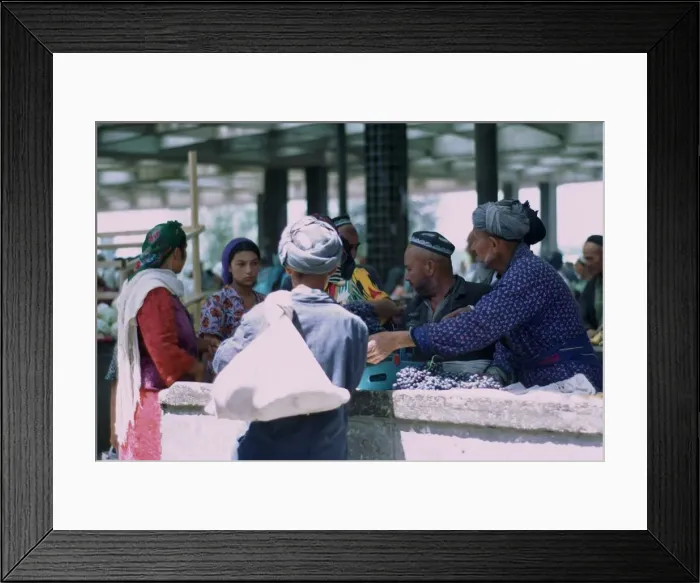 Framed Print : Market stall in Samarkand. Artist: CM Dixon Framed Print : Market stall in Samarkand. Artist: CM Dixon