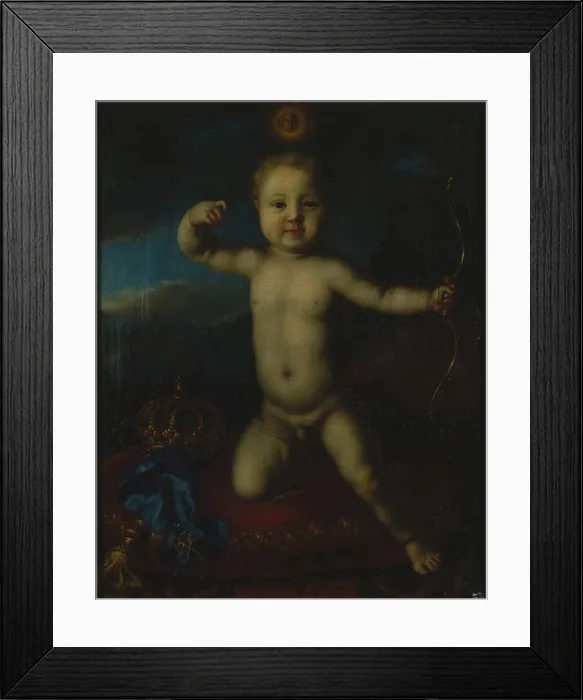 Framed Print : Portrait of Tsarevich Peter Petrovich of Russia (1715-1719) as Cupid. Artist: Caravaque, Louis (1684-1754) Framed Print : Portrait of Tsarevich Peter Petrovich of Russia (1715-1719) as Cupid. Artist: Caravaque, Louis (1684-1754)