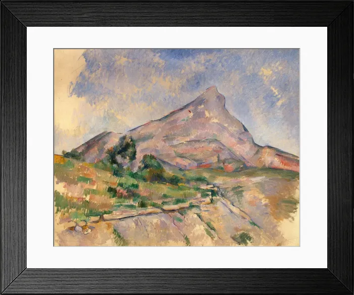 Framed Print : Mount Sainte-Victoire, 1897-1898. Artist: Cezanne, Paul (1839-1906) Framed Print : Mount Sainte-Victoire, 1897-1898. Artist: Cezanne, Paul (1839-1906)