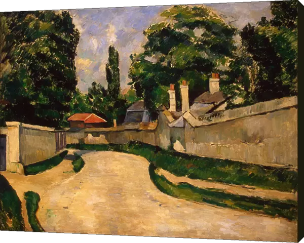 Houses Along a Road, ca 1881. Artist: Cezanne, Paul (1839-1906)
