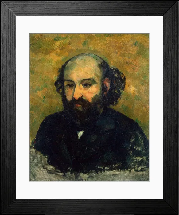 Framed Print : Self-Portrait, 1880-1881. Artist: Cezanne, Paul (1839-1906) Framed Print : Self-Portrait, 1880-1881. Artist: Cezanne, Paul (1839-1906)