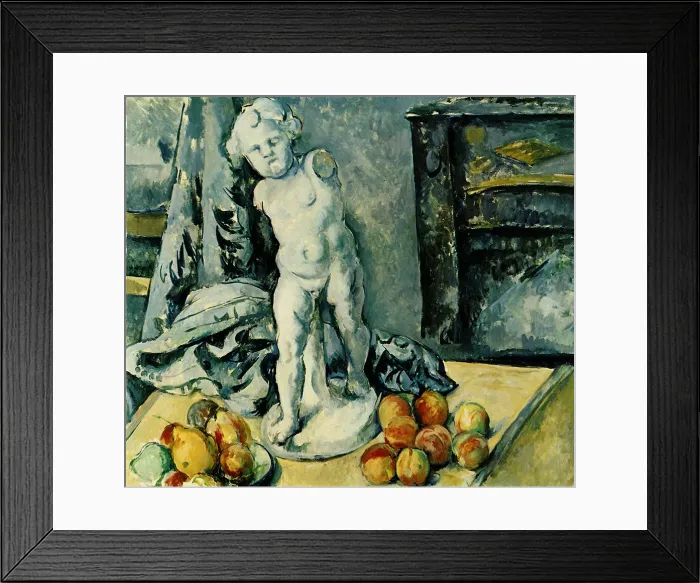 Framed Print : Still Life with Plaster Cupid (L?Amour en platre), 1895. Artist: Cezanne, Paul (1839-1906) Framed Print : Still Life with Plaster Cupid (L?Amour en platre), 1895. Artist: Cezanne, Paul (1839-1906)