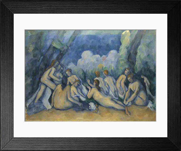 Framed Print : Bathers (Les Grandes Baigneuses), 1894-1905. Artist: Cezanne, Paul (1839-1906) Framed Print : Bathers (Les Grandes Baigneuses), 1894-1905. Artist: Cezanne, Paul (1839-1906)