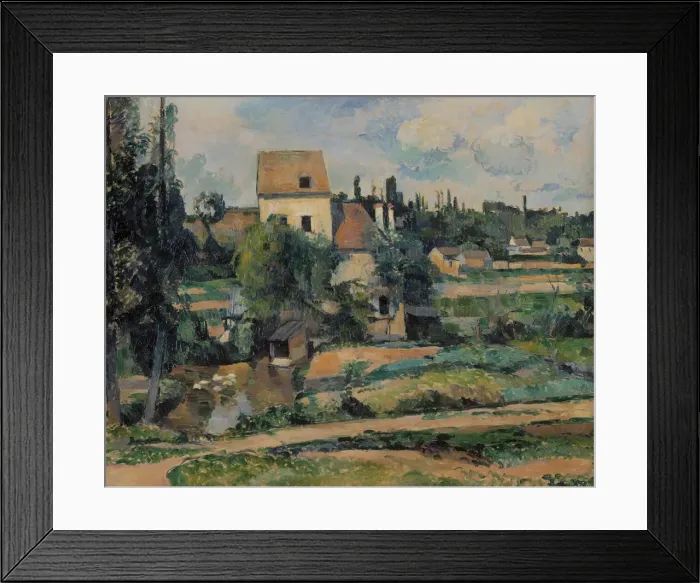 Framed Print : Mill on the Couleuvre at Pontoise, 1881. Artist: Cezanne, Paul (1839-1906) Framed Print : Mill on the Couleuvre at Pontoise, 1881. Artist: Cezanne, Paul (1839-1906)