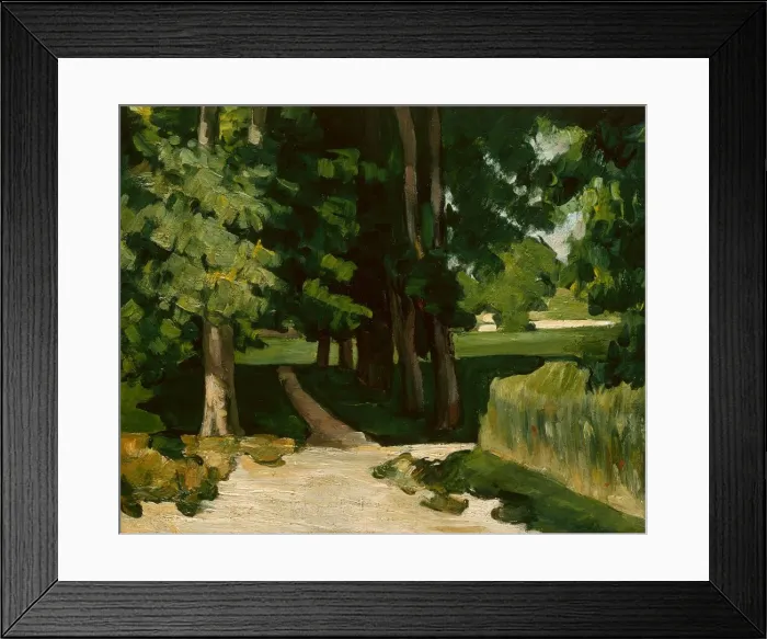 Framed Print : The Avenue at the Jas de Bouffan, 1869-1870. Artist: Cezanne, Paul (1839-1906) Framed Print : The Avenue at the Jas de Bouffan, 1869-1870. Artist: Cezanne, Paul (1839-1906)