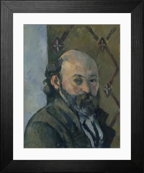 Framed Print : Self Portrait, c. 1880. Artist: Cezanne, Paul (1839-1906) Framed Print : Self Portrait, c. 1880. Artist: Cezanne, Paul (1839-1906)