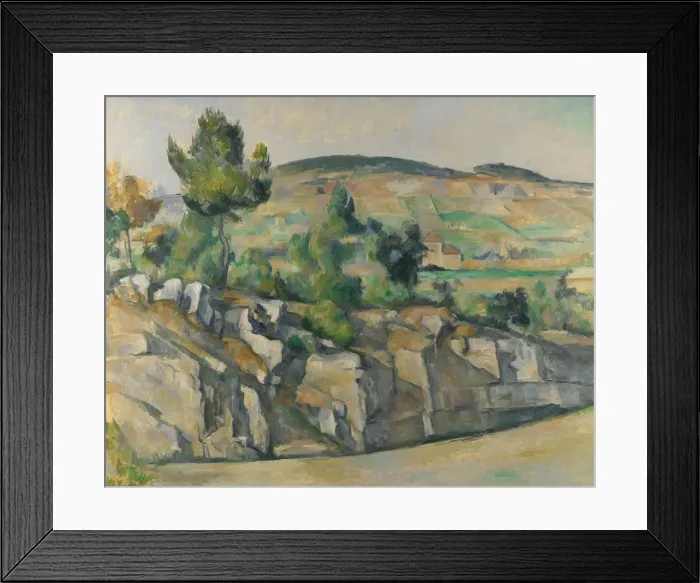 Framed Print : Hillside in Provence, c. 1890. Artist: Cezanne, Paul (1839-1906) Framed Print : Hillside in Provence, c. 1890. Artist: Cezanne, Paul (1839-1906)