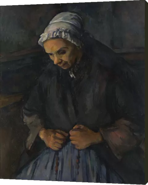 An Old Woman with a Rosary, c. 1895. Artist: Cezanne, Paul (1839-1906)