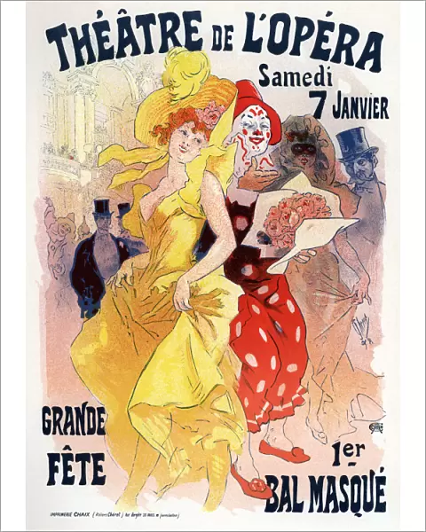 Theatre de l opera. Bal masque (Poster), 1898-1899. Artist: Cheret, Jules (1836-1932)