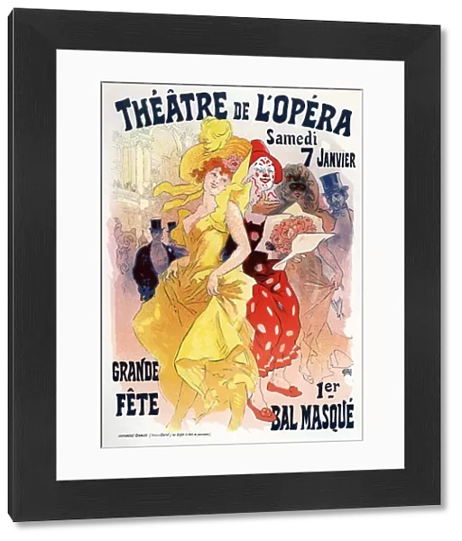 Theatre de l opera. Bal masque (Poster), 1898-1899. Artist: Cheret, Jules (1836-1932)