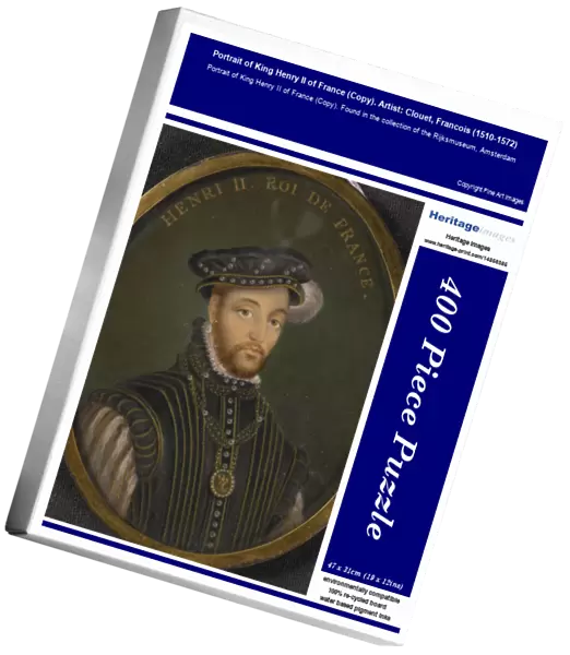 Portrait of King Henry II of France (Copy). Artist: Clouet, Francois (1510-1572)