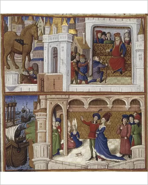 Illustration for the Epic The Aeneid by Virgil, 1450-1499. Artist: Coetivy Master (active c. 1450-1485)