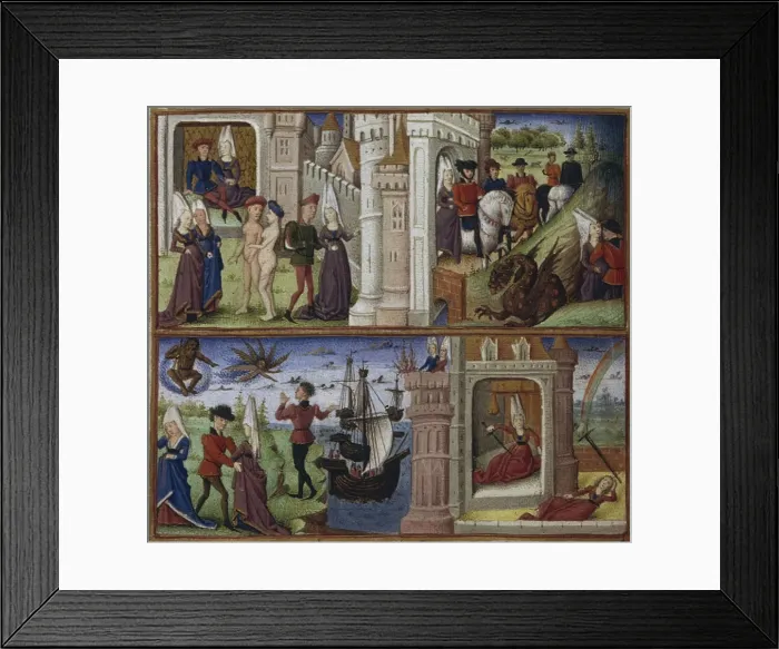 Framed Print : Illustration for the Epic The Aeneid by Virgil, 1450-1499. Artist: Coetivy Master (active c. 1450-1485)