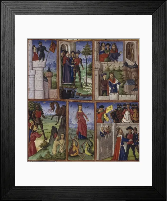Framed Print : Illustration for the Epic The Aeneid by Virgil, 1450-1499. Artist: Coetivy Master (active c. 1450-1485) Framed Print : Illustration for the Epic The Aeneid by Virgil, 1450-1499. Artist: Coetivy Master (active c. 1450-1485)