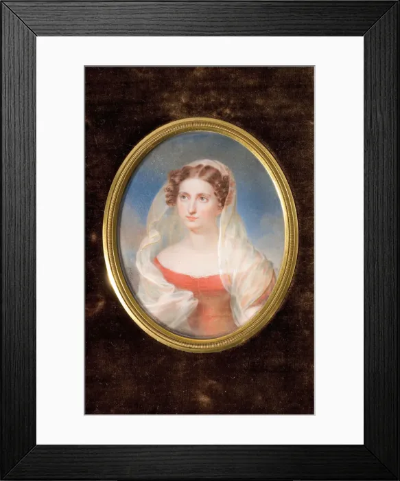 Framed Print : Portrait of Countess Dolly de Ficquelmont (1804-1863). Artist: Comte de Girardin, Alexandre Francois Louis (1777-1848) Framed Print : Portrait of Countess Dolly de Ficquelmont (1804-1863). Artist: Comte de Girardin, Alexandre Francois Louis (1777-1848)