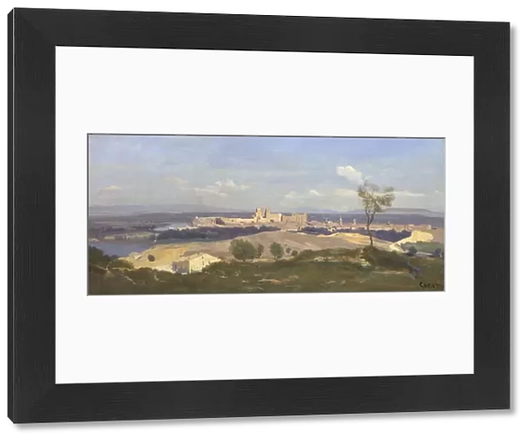 Avignon from the West, 1836. Artist: Corot, Jean-Baptiste Camille (1796-1875)