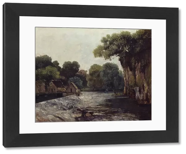The Weir at the Mill, 1866. Artist: Courbet, Gustave (1819-1877)