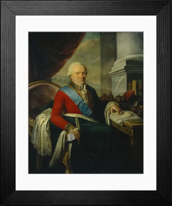 Framed Print : Portrait of Prince Mikhail Mikhailovich Shcherbatov (1733-1790), Late 18th cent Artist: Courteille, Nicolas, de (1768-after 1830) Framed Print : Portrait of Prince Mikhail Mikhailovich Shcherbatov (1733-1790), Late 18th cent Artist: Courteille, Nicolas, de (1768-after 1830)