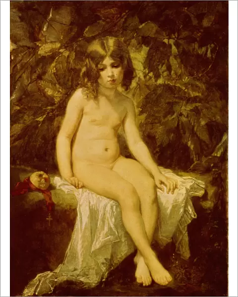 Little Bather, 1849. Artist: Couture, Thomas (1815-1879)