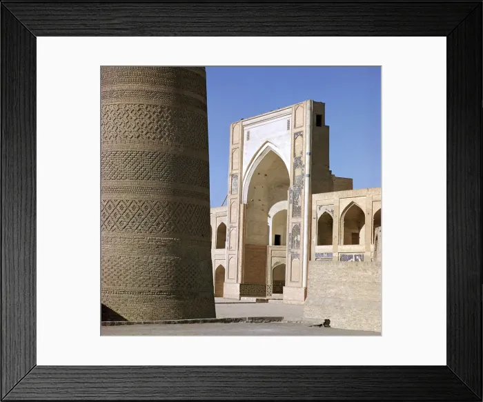 Framed Print : Kalian Mosque in Bukhara, 16th century Framed Print : Kalian Mosque in Bukhara, 16th century