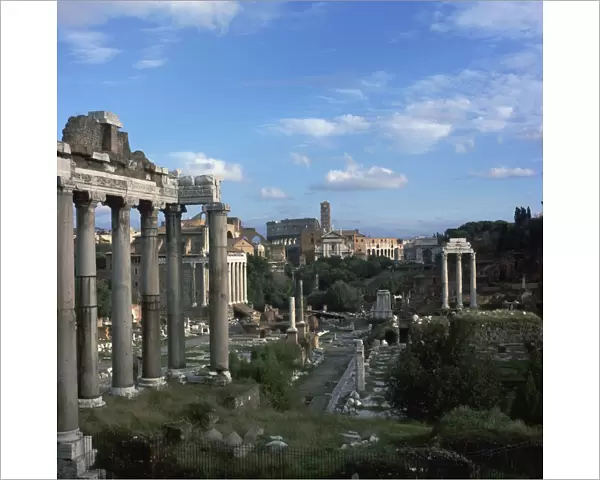 View of the Roman forum, 5th century BC