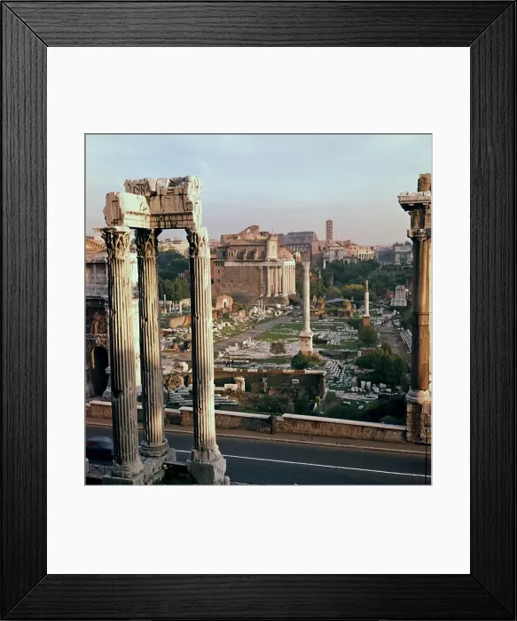 Framed Print : View of the Roman forum from the Capitol Framed Print : View of the Roman forum from the Capitol