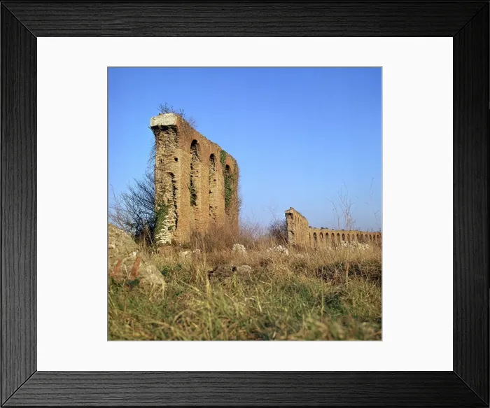Framed Print : Roman aqueduct near the Appian Way, 4th century BC Framed Print : Roman aqueduct near the Appian Way, 4th century BC
