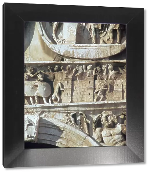 Depiction of the siege of Verona on the Arch of Constantine, 4th century BC