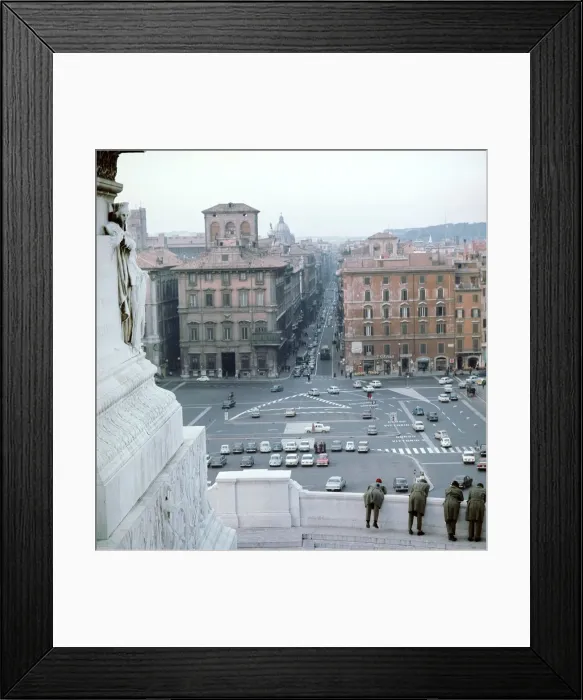 Framed Print : Piazza Venezia from monument of Victor Emmanuel II of Italy, 19th century Framed Print : Piazza Venezia from monument of Victor Emmanuel II of Italy, 19th century