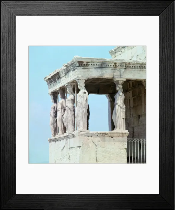Framed Print : View of the Caryatid porch of the Erechtheion, 5th century BC Framed Print : View of the Caryatid porch of the Erechtheion, 5th century BC
