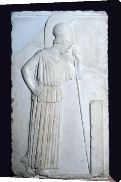 Greek relief of Mourning Athena, 5th century BC