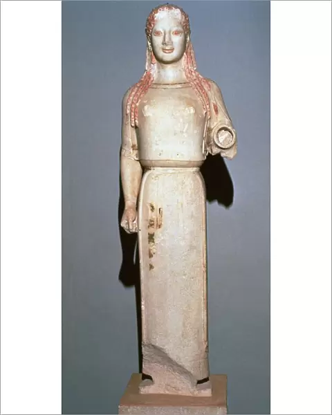 Greek statue known as the Peplos Kore, 6th century BC