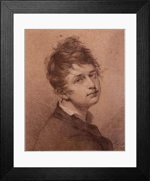 Framed Print : Self-portrait, 1805. Artist: Schadow, Friedrich Wilhelm, von (1788-1862) Framed Print : Self-portrait, 1805. Artist: Schadow, Friedrich Wilhelm, von (1788-1862)