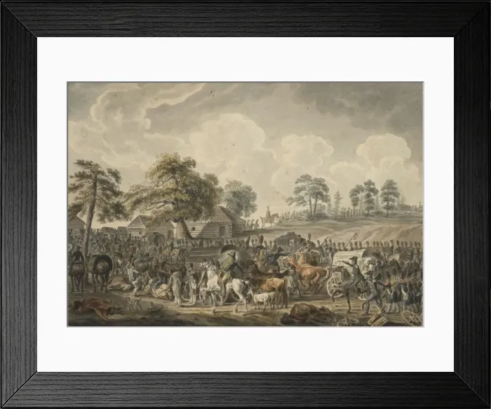 Framed Print : The French Army crossing the Daugava River on July 24, 1812, Mid 1820s. Artist: Adam, Albrecht (1786-1862) Framed Print : The French Army crossing the Daugava River on July 24, 1812, Mid 1820s. Artist: Adam, Albrecht (1786-1862)