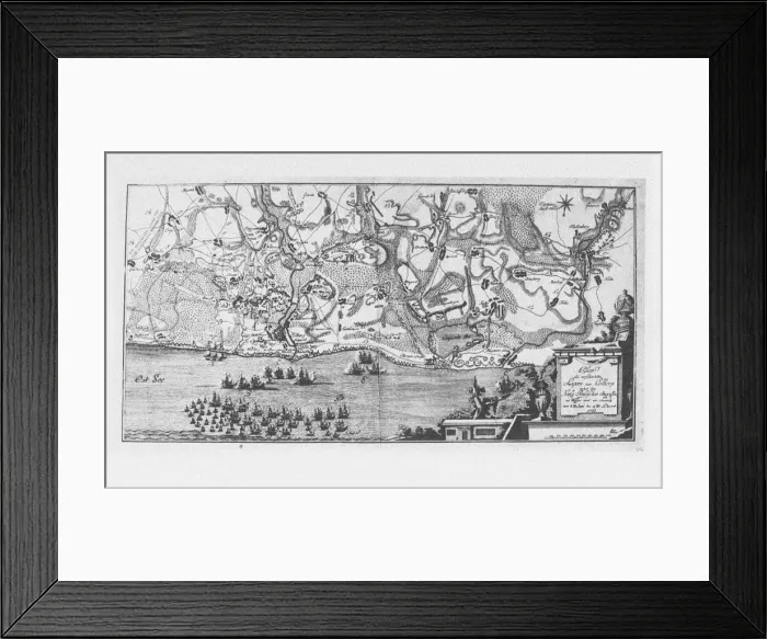 Framed Print : The capture of the Prussian fortress of Kolberg on 16 December 1761, 1761. Artist: Anonymous master Framed Print : The capture of the Prussian fortress of Kolberg on 16 December 1761, 1761. Artist: Anonymous master