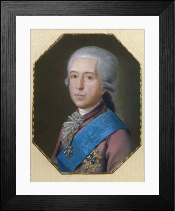 Framed Print : Portrait of Count Mikhail Mikhaylovich Golitsyn (1731-1806), 1786. Artist: Bardou, Johann (active 1775-1788) Framed Print : Portrait of Count Mikhail Mikhaylovich Golitsyn (1731-1806), 1786. Artist: Bardou, Johann (active 1775-1788)