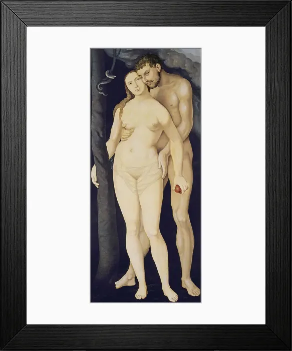 Framed Print : Adam and Eve, 1531. Artist: Baldung, Hans (1484-1545) Framed Print : Adam and Eve, 1531. Artist: Baldung, Hans (1484-1545)