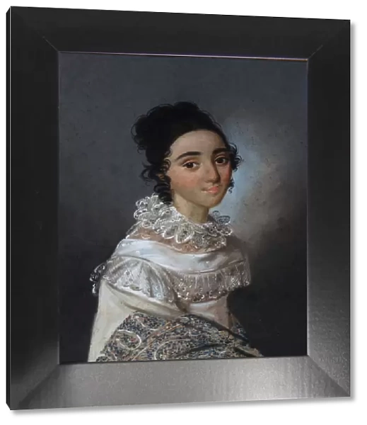 Portrait of Yekaterina Emmanuilovna Abamelik-Lazareva (1806-1880), nee Manuk-Bey, 1820. Artist: Bardou, Karl Wilhelm (1750s-after 1842)
